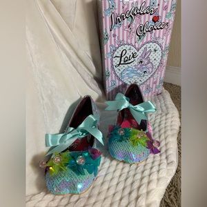 Irregular Choice Dragoste Ballet Bead Sequin Flats